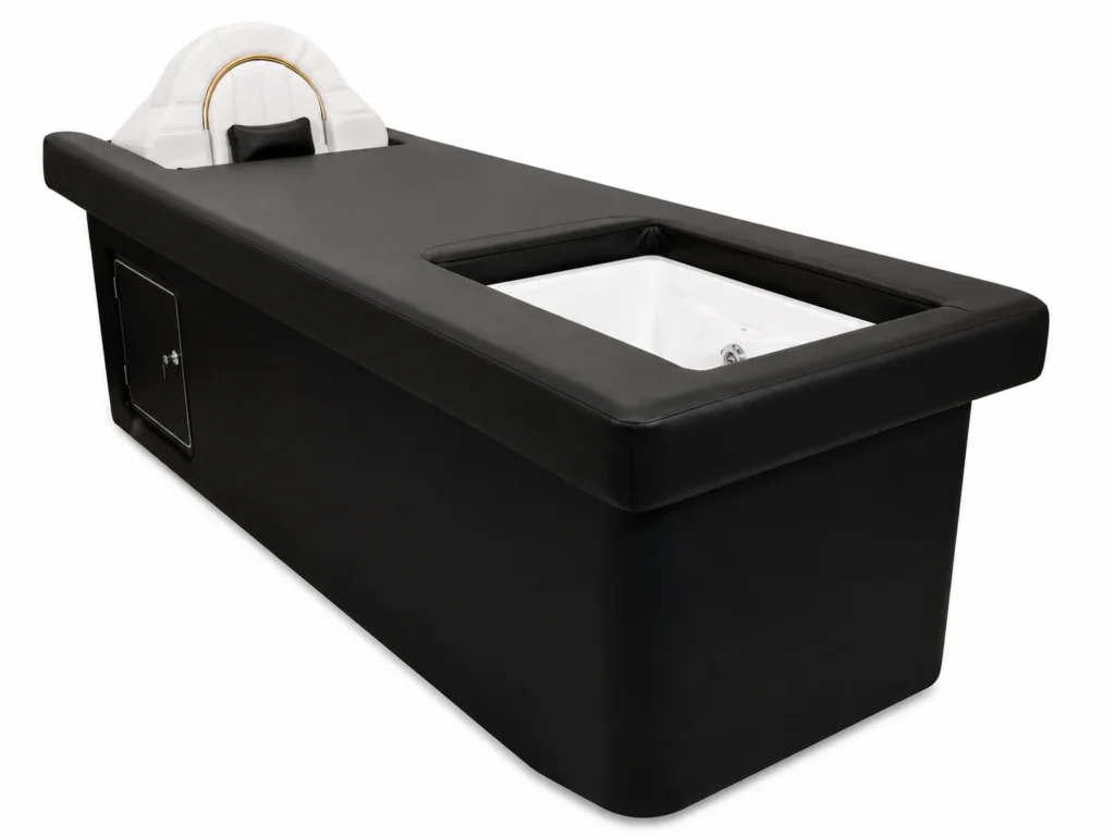 Midnight Black Luxury Body Pedicure Spa Bed