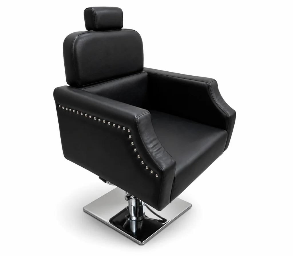 Premium Salon Chair – Midnight Black