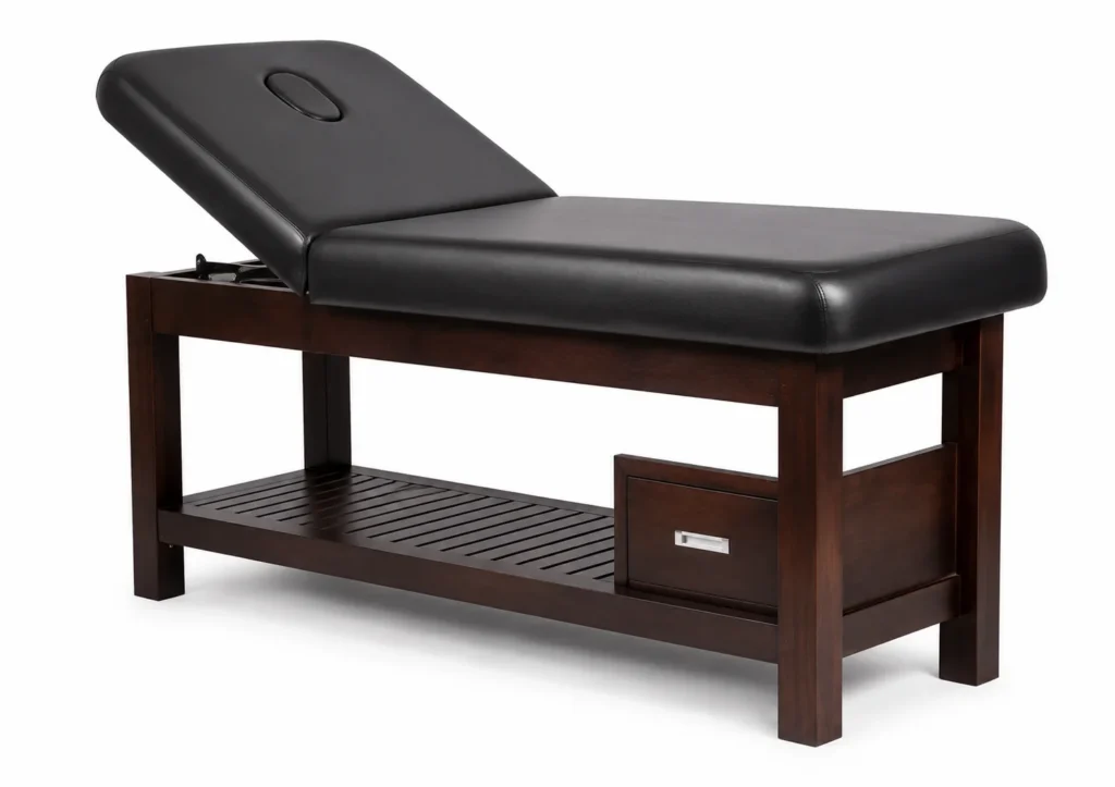 Espresso Brown & Black Professional Spa Massage Bed