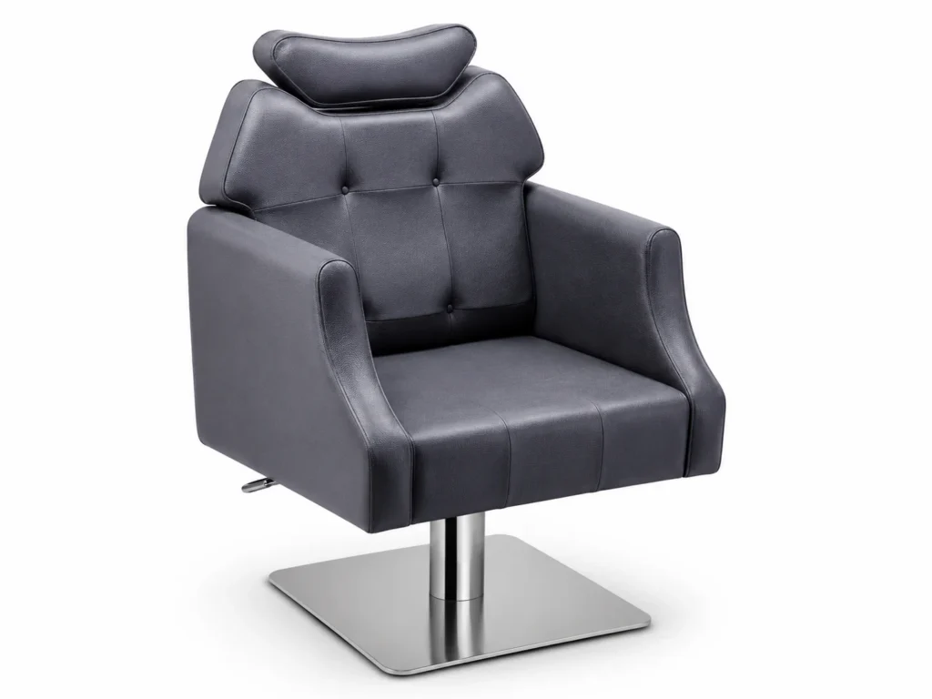 Charcoal Grey Hydraulic Salon Styling Chair