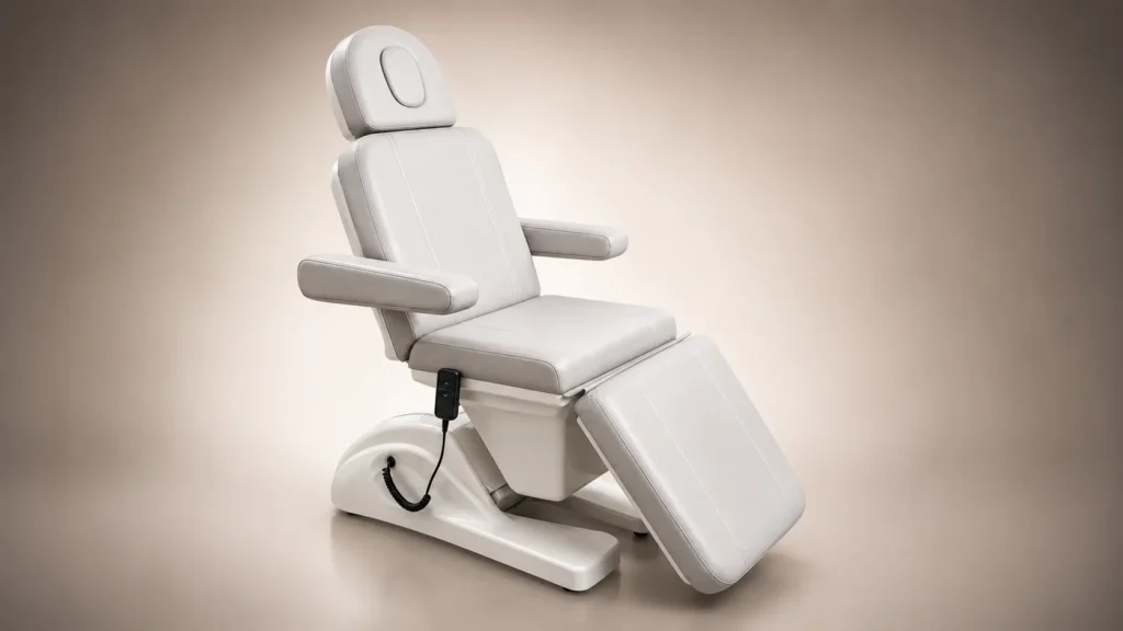 Premium Electric Facial Bed – Pearl White